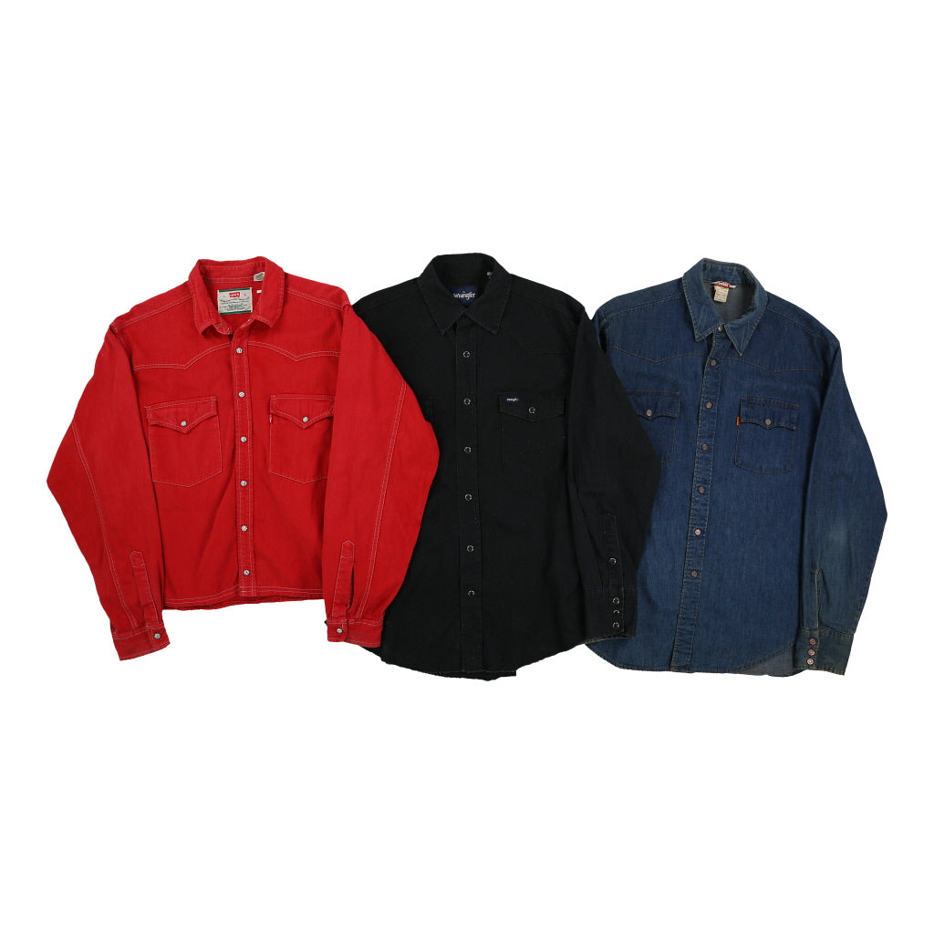 LLW Denim Shirts (£5 / Piece) - Vintage Wholesale